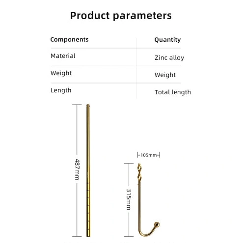 3867 Hook Anal Golden Set Adjustable LOCKINK AllNight 1219